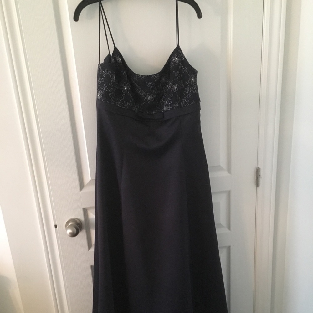 𝅺vintage navy blue formal dress